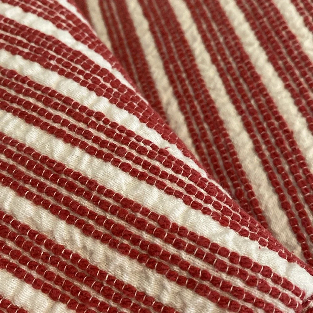 Williams Sonoma Red and White Striped Placemats Set of 6